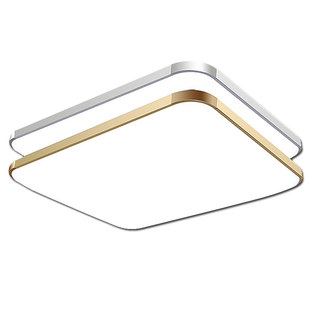 包邮铝材led吸顶灯 亚克力新料灯罩长方形卧室客厅底盘灯壳无光源