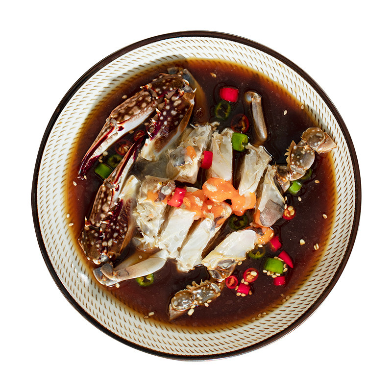 韩式酱蟹韩国生腌酱蟹酱母蟹酱油蟹酱螃蟹红膏呛蟹即食炝蟹生醉蟹
