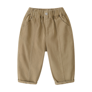 右欧马甲衬衫裤子三件套女童男童同款春秋季套装新款儿童春装衣服