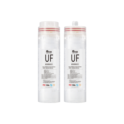 PVDF中空纤维UF超滤膜滤芯10寸平口插口式通用净水器滤芯可拆清洗