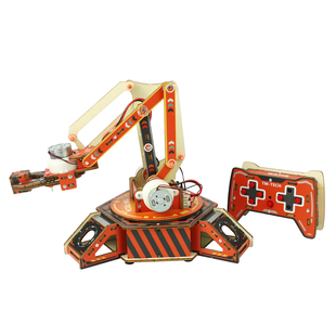 儿童玩具遥控机械臂科技小制作益智拼装手工diy创新大赛作品