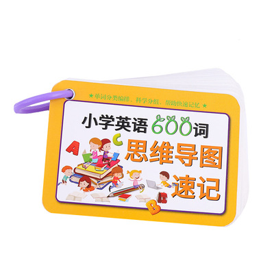 小学生英语思维导图速记卡片词根