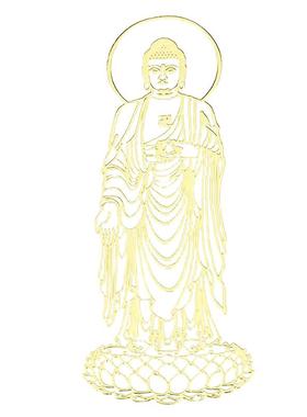 十二生肖守护神本命佛手机贴金属贴纸八大守护神观音如来普贤文殊