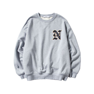 【官方正品】nautica 白帆日系无性别百搭宽松潮流圆领卫衣KW2359