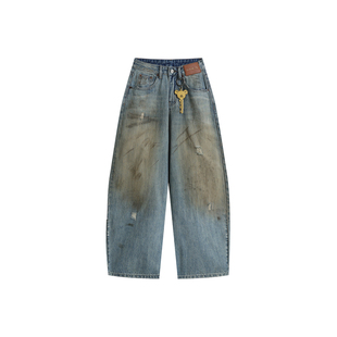 CHEERi UPi 设计师 25秋冬新品 游牧做旧牛仔裤 SOLSOL买手店