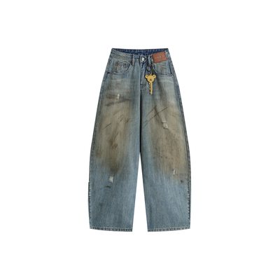 CHEERiUPi休闲女士做旧牛仔裤