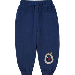 歌瑞家女童长裤冬季新款儿童黄金绒针织裤子保暖裤