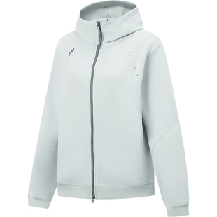 李宁丝丝轻柔卫衣女款冬季新款针织女装上衣拉链遛弯运动外套