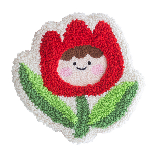 俄罗斯戳戳绣ins郁金香简单diy手工毛线材料包花礼物自定订制装饰