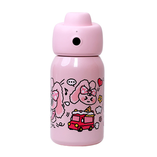 [单]兔音子指纹水杯新款少女感高颜值儿童上学解锁大容量保温杯