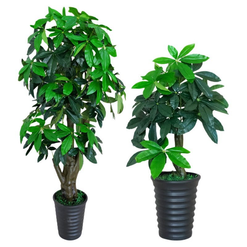 发财树盆栽塑料客厅落地仿真植物