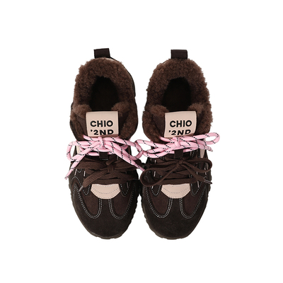 Chio2nd真皮加绒德训鞋