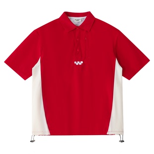 DEVEREUX GOLF美式高尔夫字母短袖POLO衫男夏季速干透气运动上衣