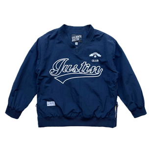 JUSTIN童装26春秋v领卫衣中大童男孩棉感尼龙训练衫运动宽松长袖