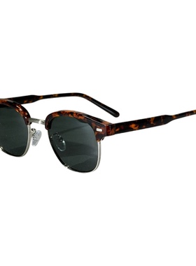 眉线半框复古偏光男女太阳镜