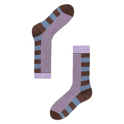 AR反转条纹中筒袜2025新款