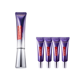 欧莱雅第三代紫熨斗眼霜玻色因抗皱抗老提拉紧致咖啡因淡黑眼圈B