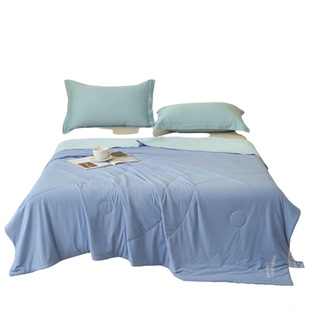 美庭家纺冰冰被纯色夏被一触即凉冰淇淋空调被冷感丝滑冰丝夏季被