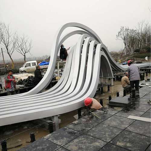 厂家直销不锈钢景观园林雕塑中式城市室内外抽象雕塑金属摩天雕塑