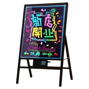 led电子荧光板广告板夜市摆摊夜光小黑板充电手写发光广告牌展示