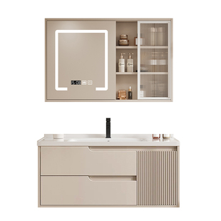 非标定制浴室柜洗脸盆柜组合陶瓷一体盆洗漱台洗手盆75/85/95/105