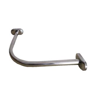 巧妹妹浴帘杆L型打孔弧形转角杆304不锈钢浴室杆直角试衣间黑白金