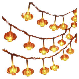 新年红灯笼小彩灯闪灯串灯满天星春节装饰灯房间家用过年氛围布置