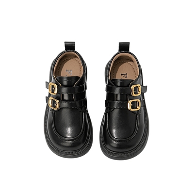 FVM女童小皮鞋儿童公主鞋子2025新款春秋宝宝英伦风白色乐福女孩