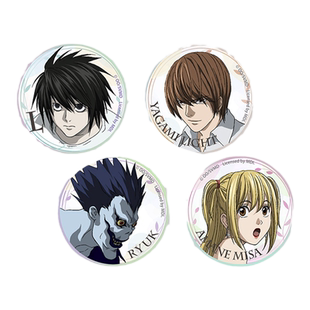 星河动漫 死亡笔记正版双闪镭射徽章吧唧装饰 夜神月 L