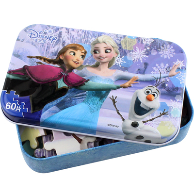 古部铁盒拼图儿童益智早教玩具