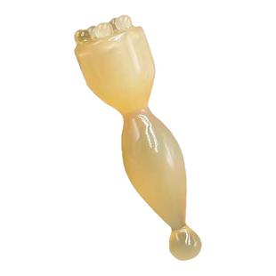 朱雀三啄工具羊角小莲蓬眼部按摩棒黄铜滚珠点穴笔面部美容拨筋棒