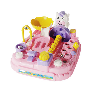 儿童益智玩具滚珠闯关大冒险弹珠游戏机桌面迷宫游戏3-6岁男孩