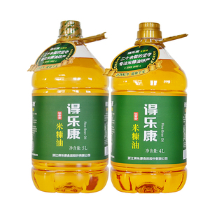 得乐康米糠油谷黄金9L升食用稻米油炒菜家用大桶植物油