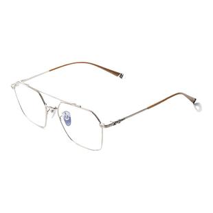 简丹萝心潮百搭钛架超轻防蓝光眼镜框架男女复古大框多边形配近视