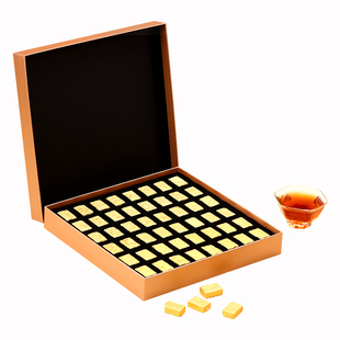 新益号普洱茶熟茶十年以上老班章古树小金砖茶礼盒装茶叶送礼长辈