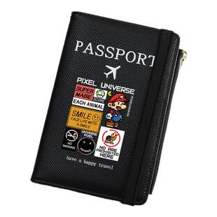 马里奥护照包男女士出国防盗刷收纳随身保护卡套消磁钱包卡包一体