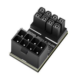 显卡电源转向接头ATX 6PIN 8PIN电源接口转弯180度转弯头台式电脑