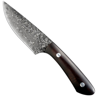 日本三本盛户外小刀子锋利多功能高档水果刀大马士革便携随身刀具