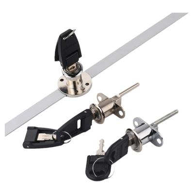 办公室文件柜抽屉锁三联四联动锁