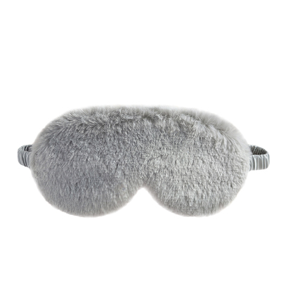 日系可爱风毛绒拼接睡眠缓解眼罩