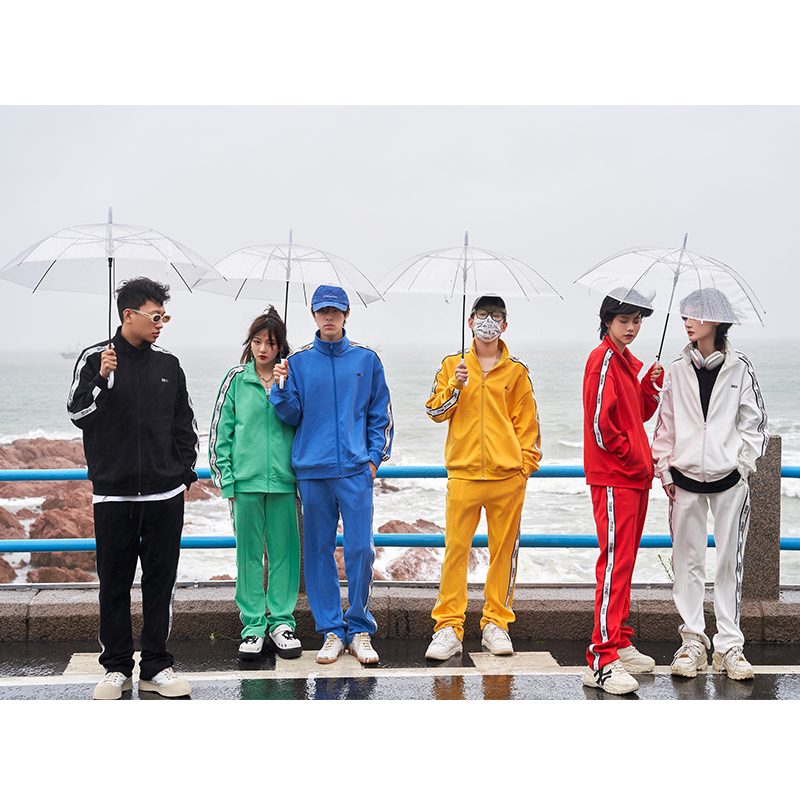 DifferentRiver纯色休闲运动套装