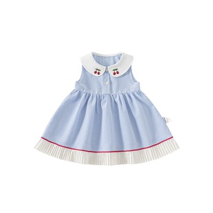 INSbobo女童连衣裙2025新款周岁女宝礼服夏季儿童裙子宝宝夏装潮