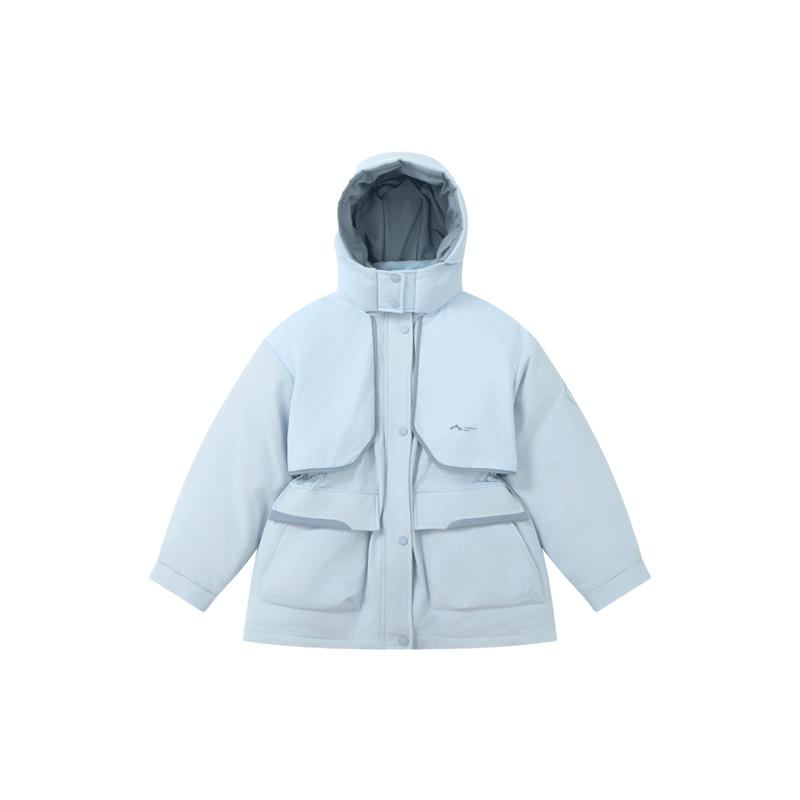 笛莎官方童装女童加厚冲锋上衣冬季新款大童女孩儿童洋气羽绒外套