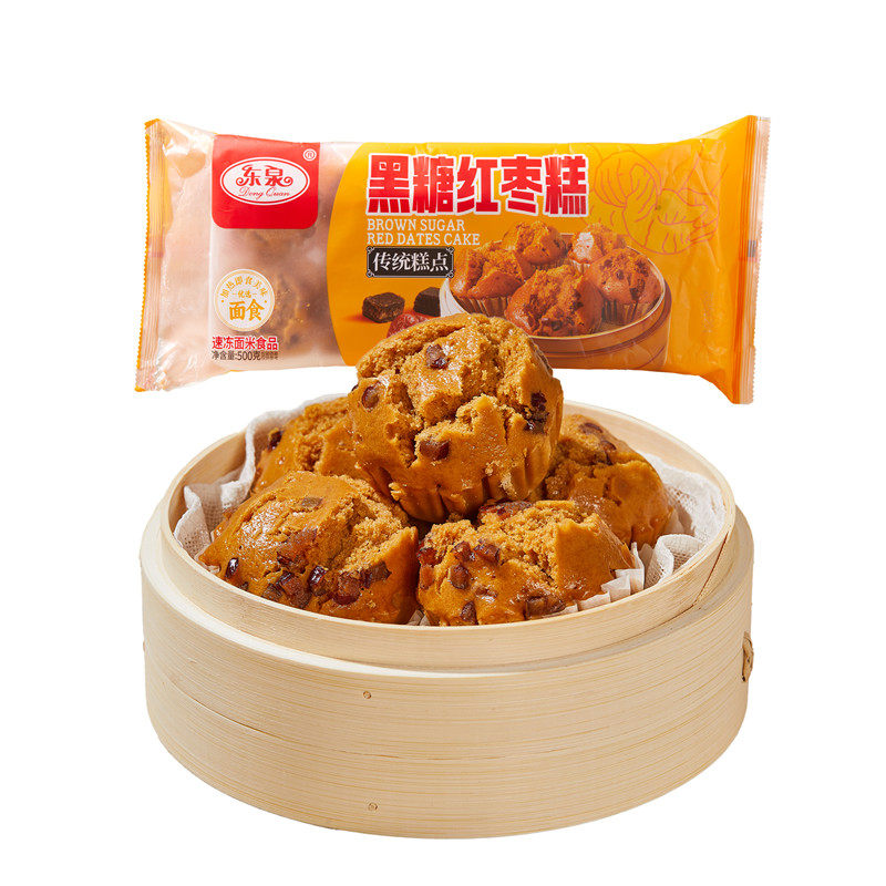 东泉黑糖红枣发糕半成品速冻糕点