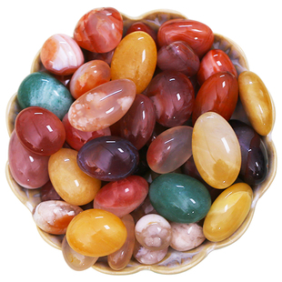 雨花石五彩天然石鹅卵石原石水培盆栽装饰石鱼缸造景铺底养花小石