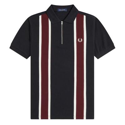 FREDPERRY半拉链短袖polo衫
