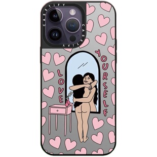 ssti源厂！艺术家联名系列 关爱自己magsafe适用于iphone17/16/15/14/13/Plus/Pro/Promax镜面磁吸防摔手机壳