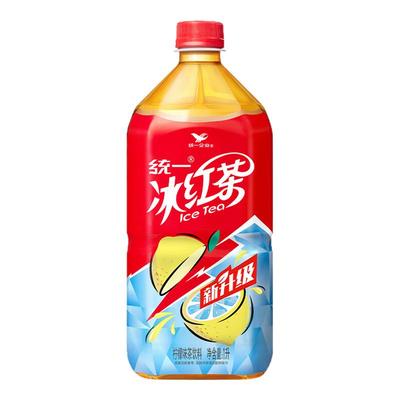 统一冰红茶1L大瓶实惠装柠檬味