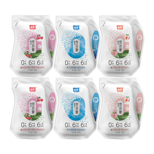 山花爱克林袋装零蔗糖酸奶200g*6袋2-6℃冷藏保存贵州老字号