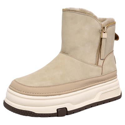 大丫丫大码女鞋厚底保暖雪地靴